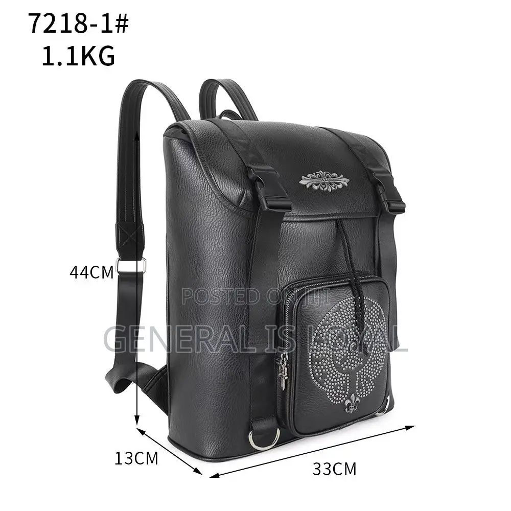 Protruded Skull Rectangle Backpack