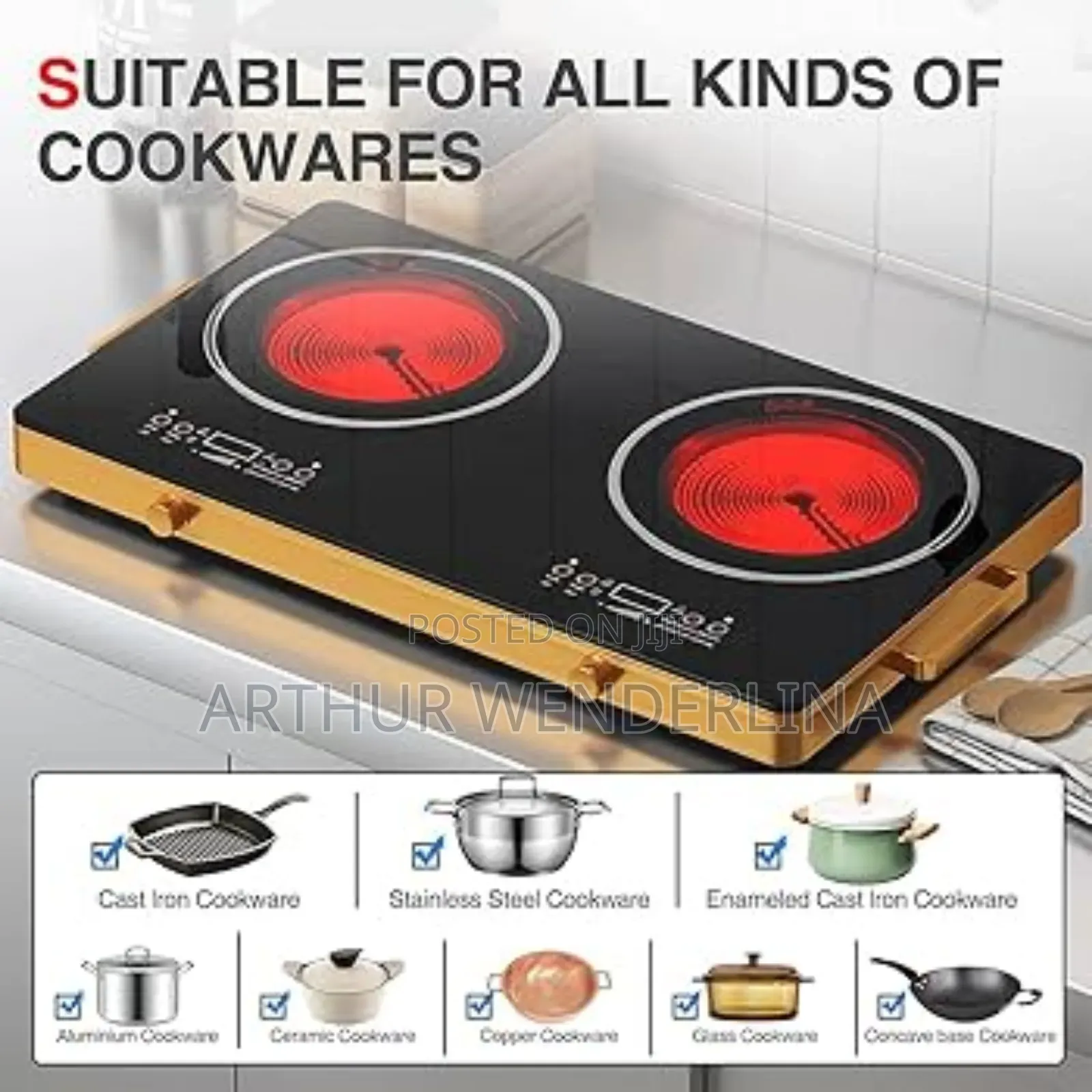 Wangchef 3500watt Touch Screen Electric Stove