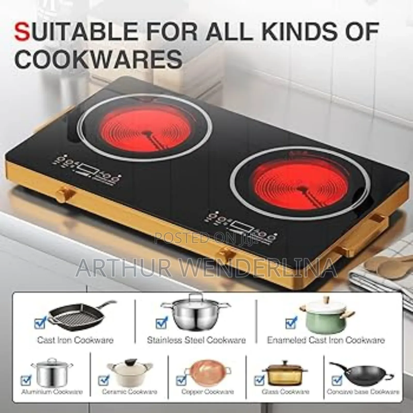 Wangchef 3500watt Touch Screen Electric Stove
