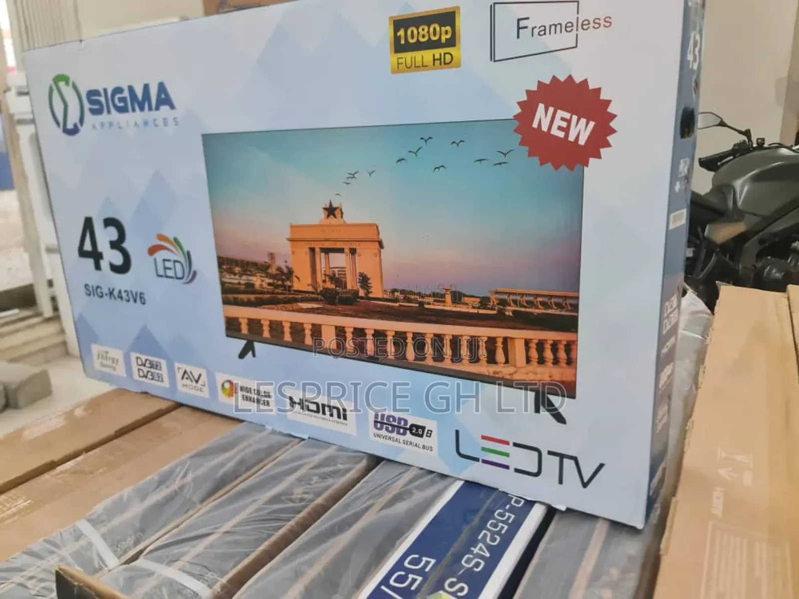 Sigma 43" Led Tv- Clear, Loud Bright