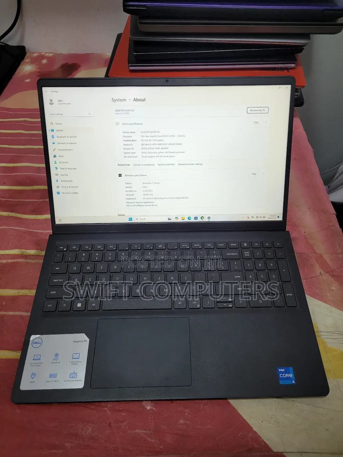 Laptop Dell Inspiron 15 16GB Intel Core I5 SSD 1T