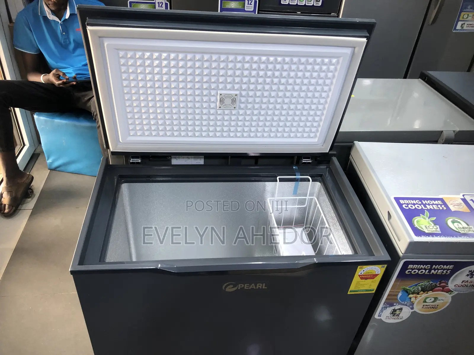 Fast Cooling Pearl Chest Freezer 188 Liters Available as See