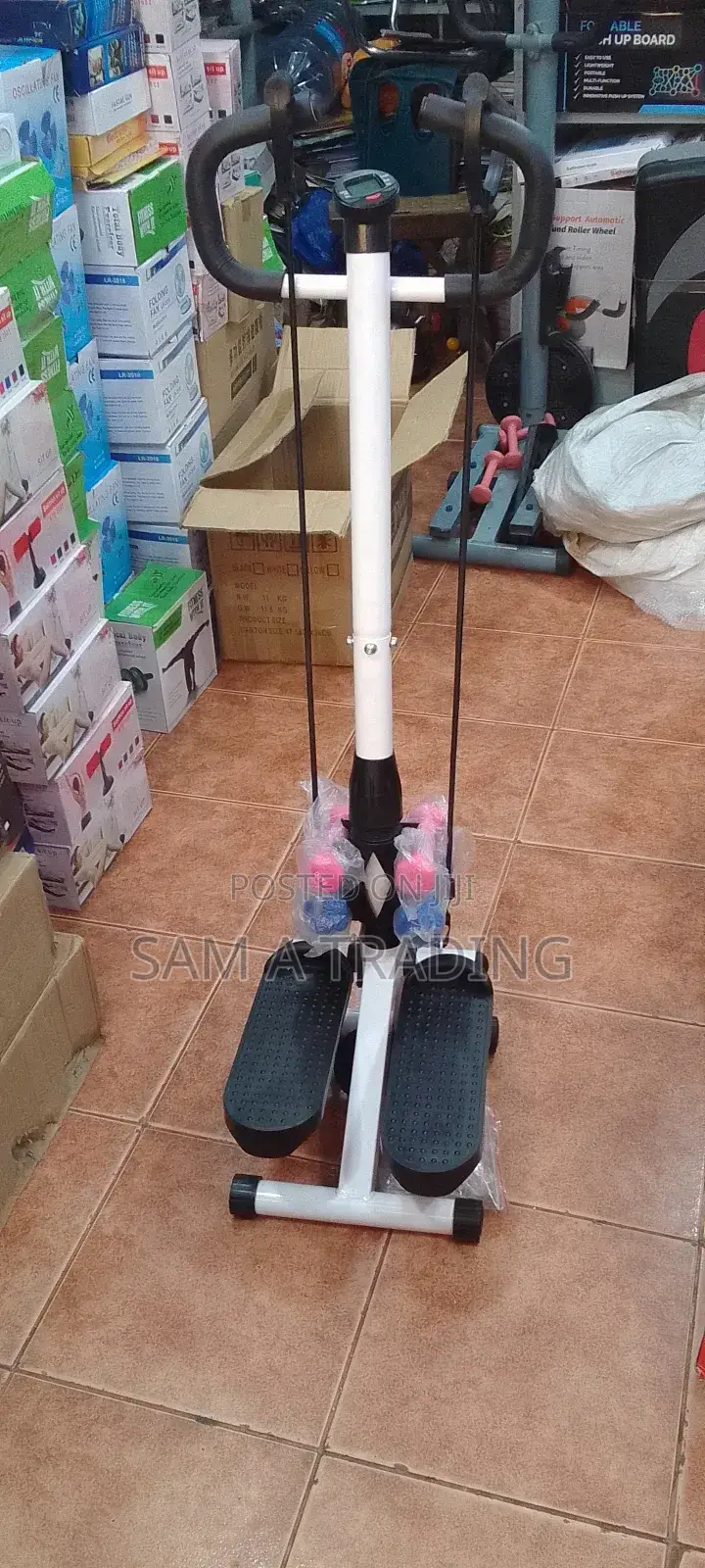 Adjustable Twister Stepper With Handle Bar Hand