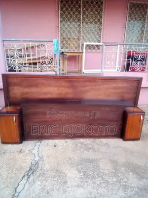 Attached Two Sides Cabinets Bed Frame