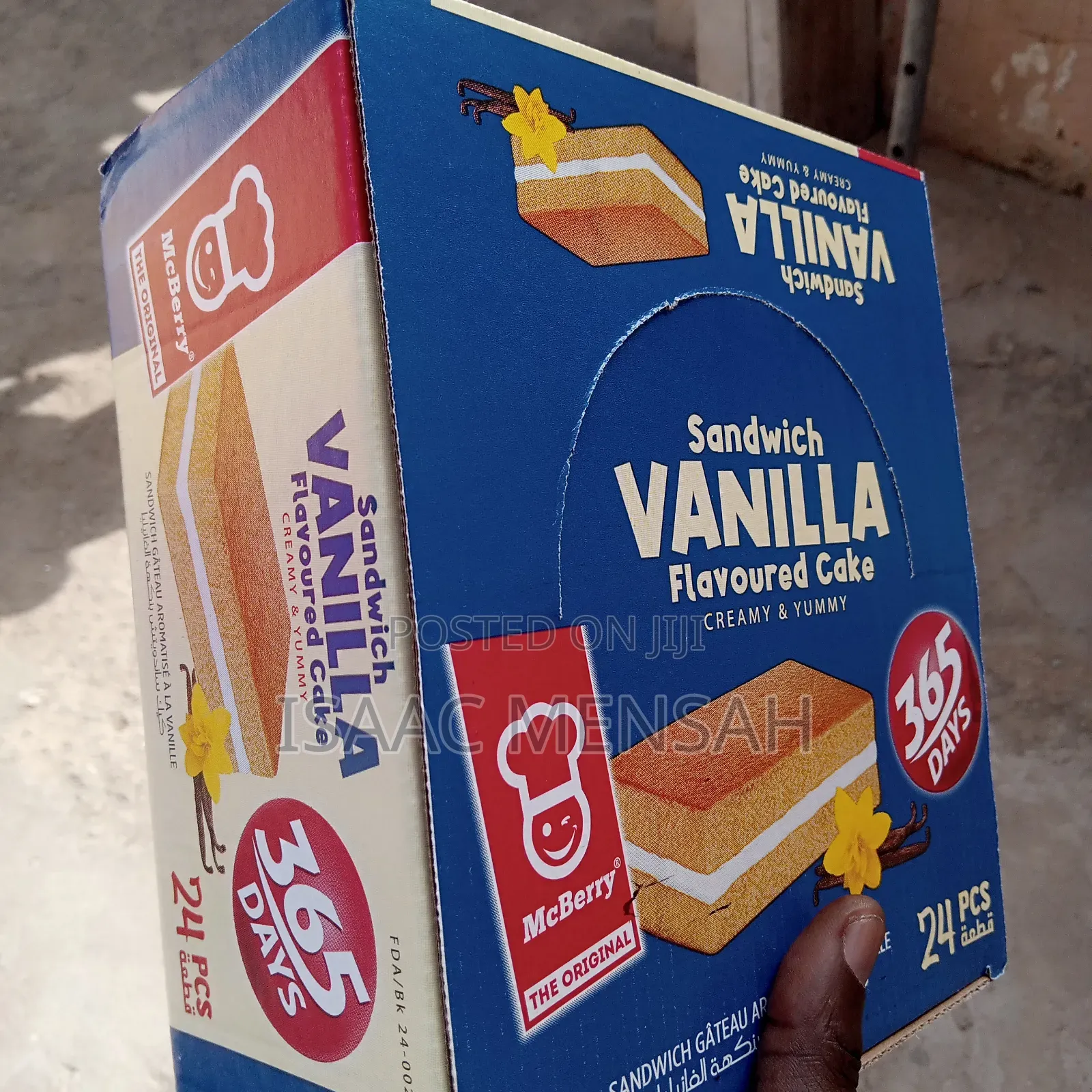Sandwich Vanilla Cake 24pcs in a Box, Going for Cool Gh30.