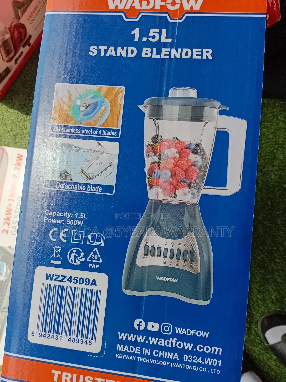 Glamorous Wadfow 1.5l Blade Blender 500w