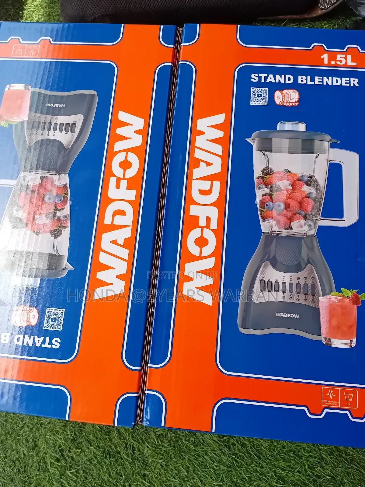 Amazing Wadfow 1.5l Blade Stainless Wadfow Blender