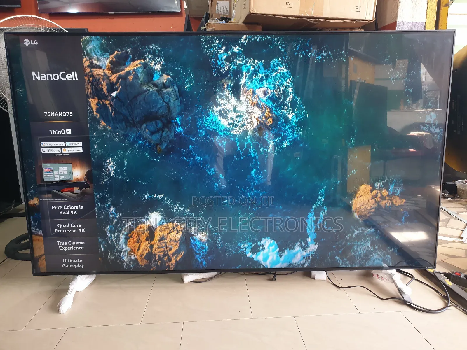 75"Lg Nanocell Uhd HDR Edgeless Smart Satellite Tv