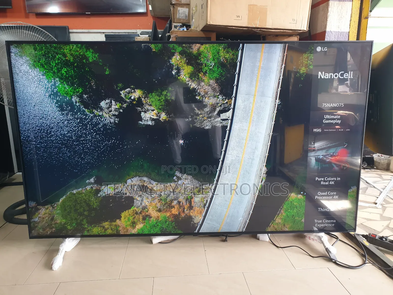 75"Lg Nanocell Uhd HDR Edgeless Smart Satellite Tv