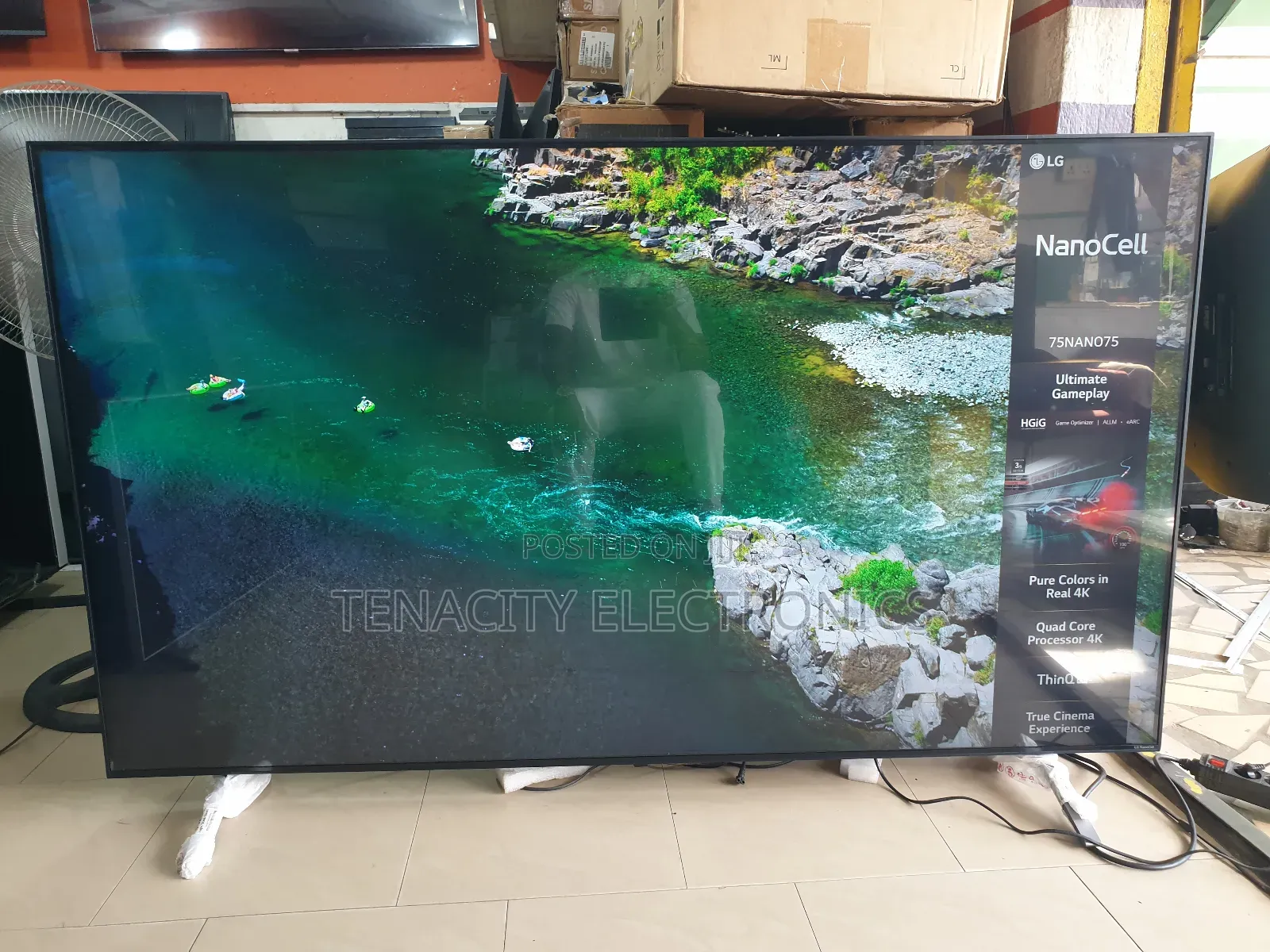 75"Lg Nanocell Uhd HDR Edgeless Smart Satellite Tv