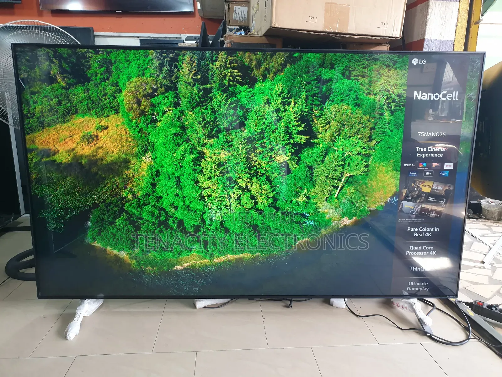 75"Lg Nanocell Uhd HDR Edgeless Smart Satellite Tv