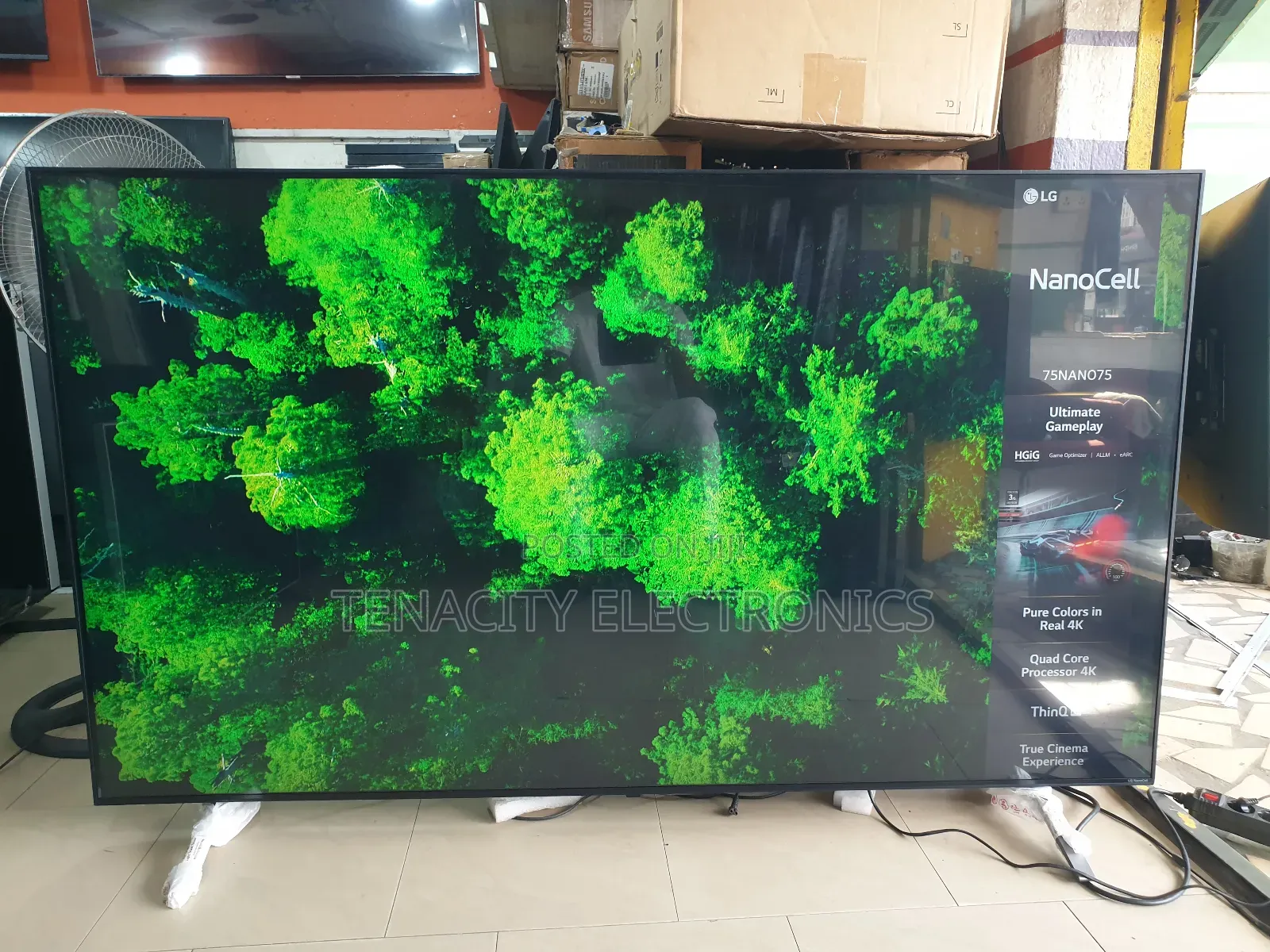 75"Lg Nanocell Uhd HDR Edgeless Smart Satellite Tv