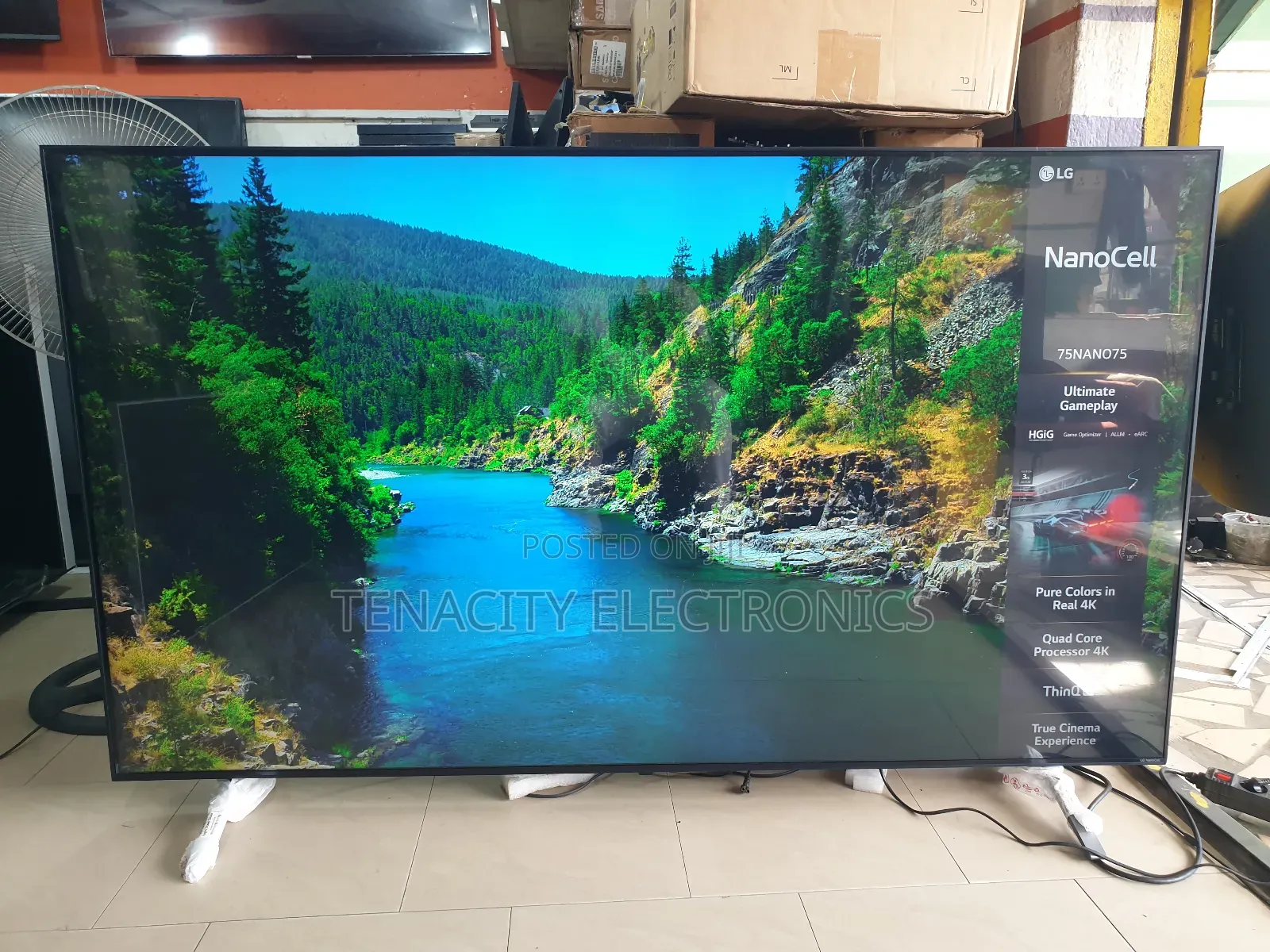 75"Lg Nanocell Uhd HDR Edgeless Smart Satellite Tv