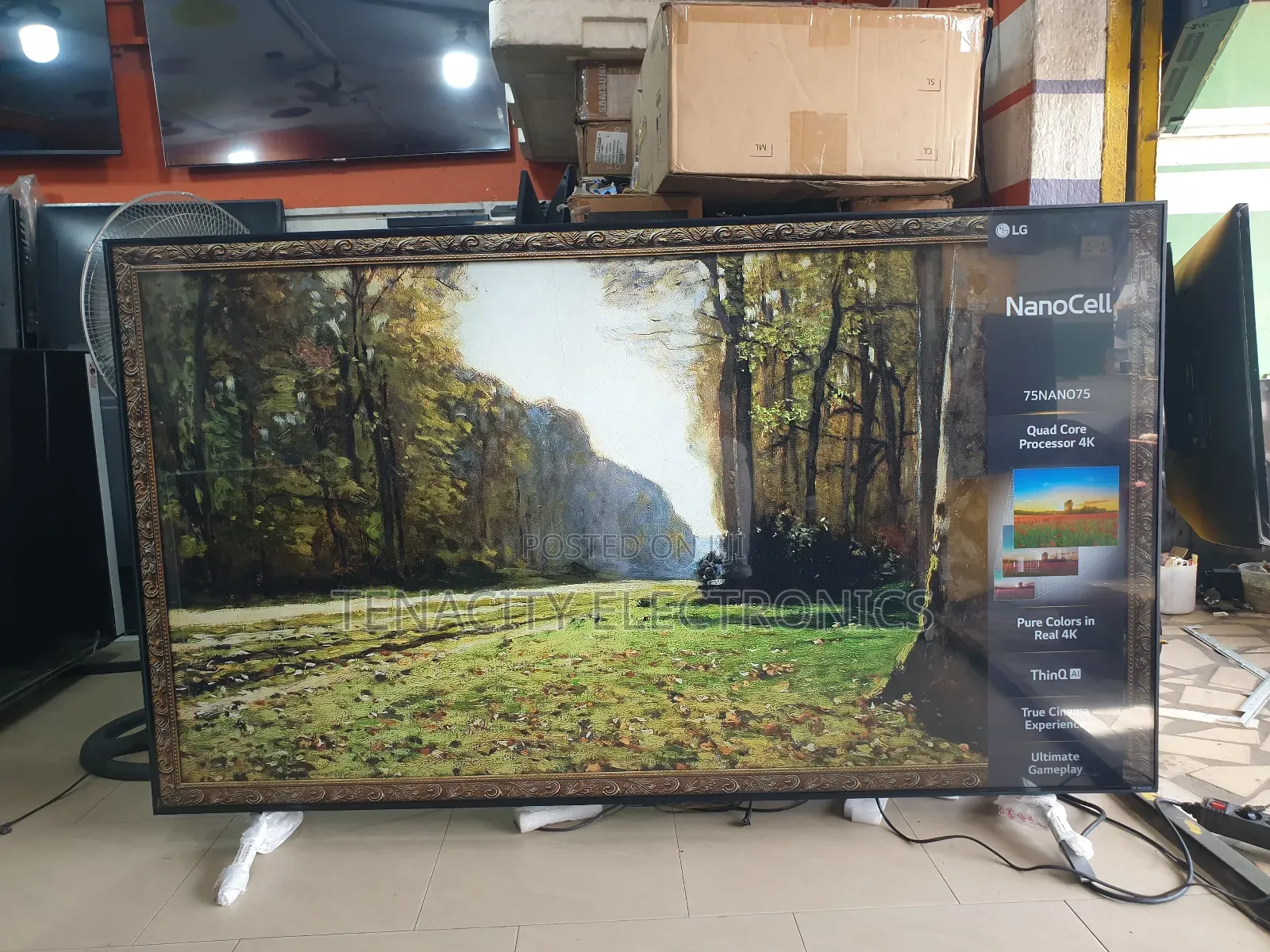 75"Lg Nanocell Uhd HDR Edgeless Smart Satellite Tv