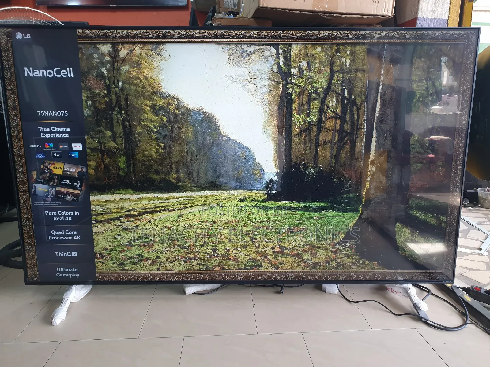 75"Lg Nanocell Uhd HDR Edgeless Smart Satellite Tv
