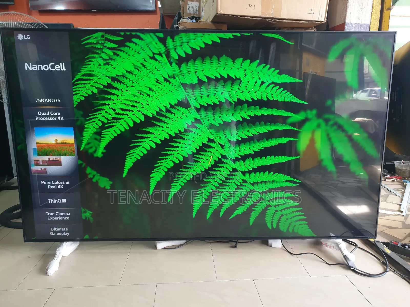 75"Lg Nanocell Uhd HDR Edgeless Smart Satellite Tv