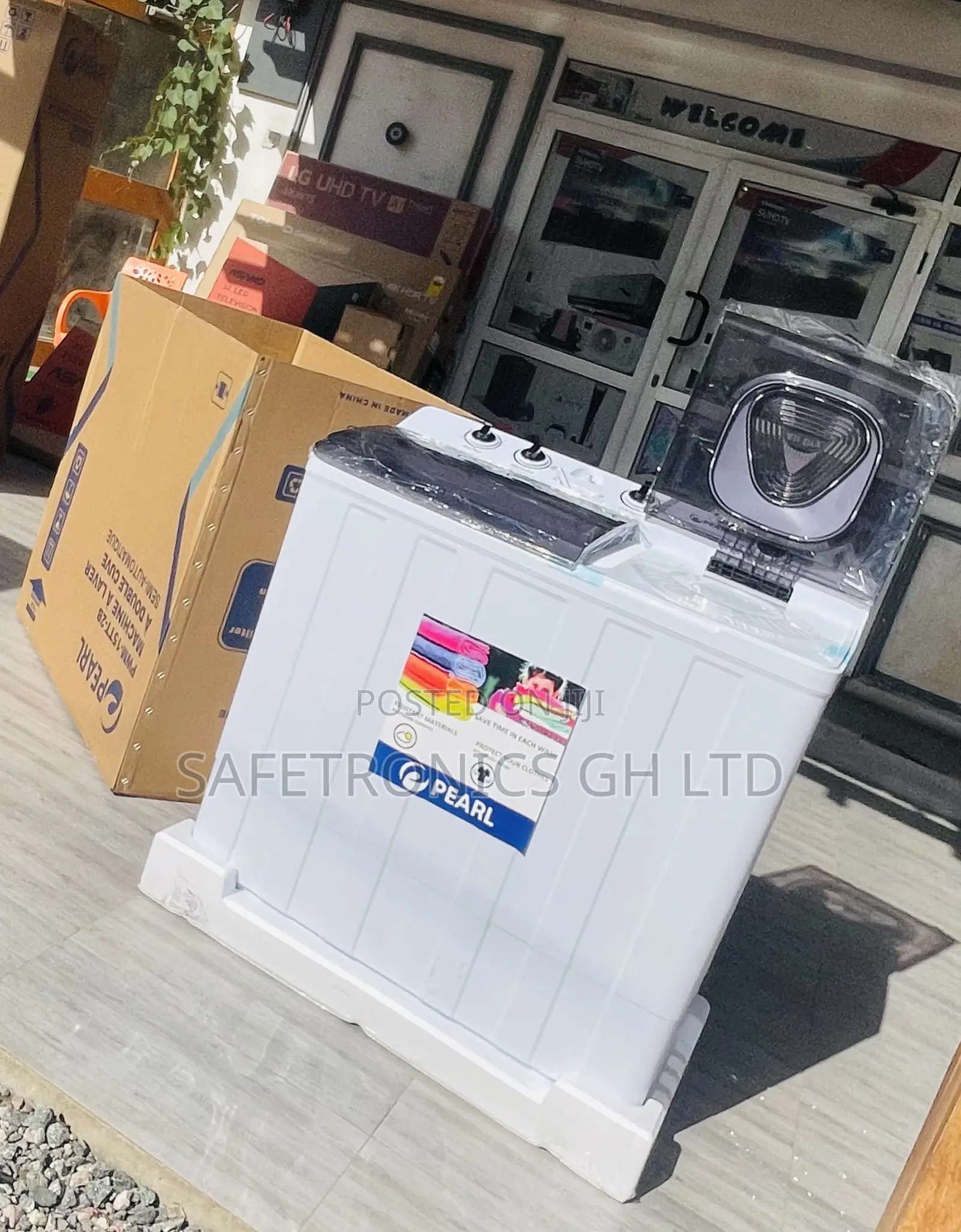 Correct Pearl Topload (White) 15kg Semiauto Twintub Washer