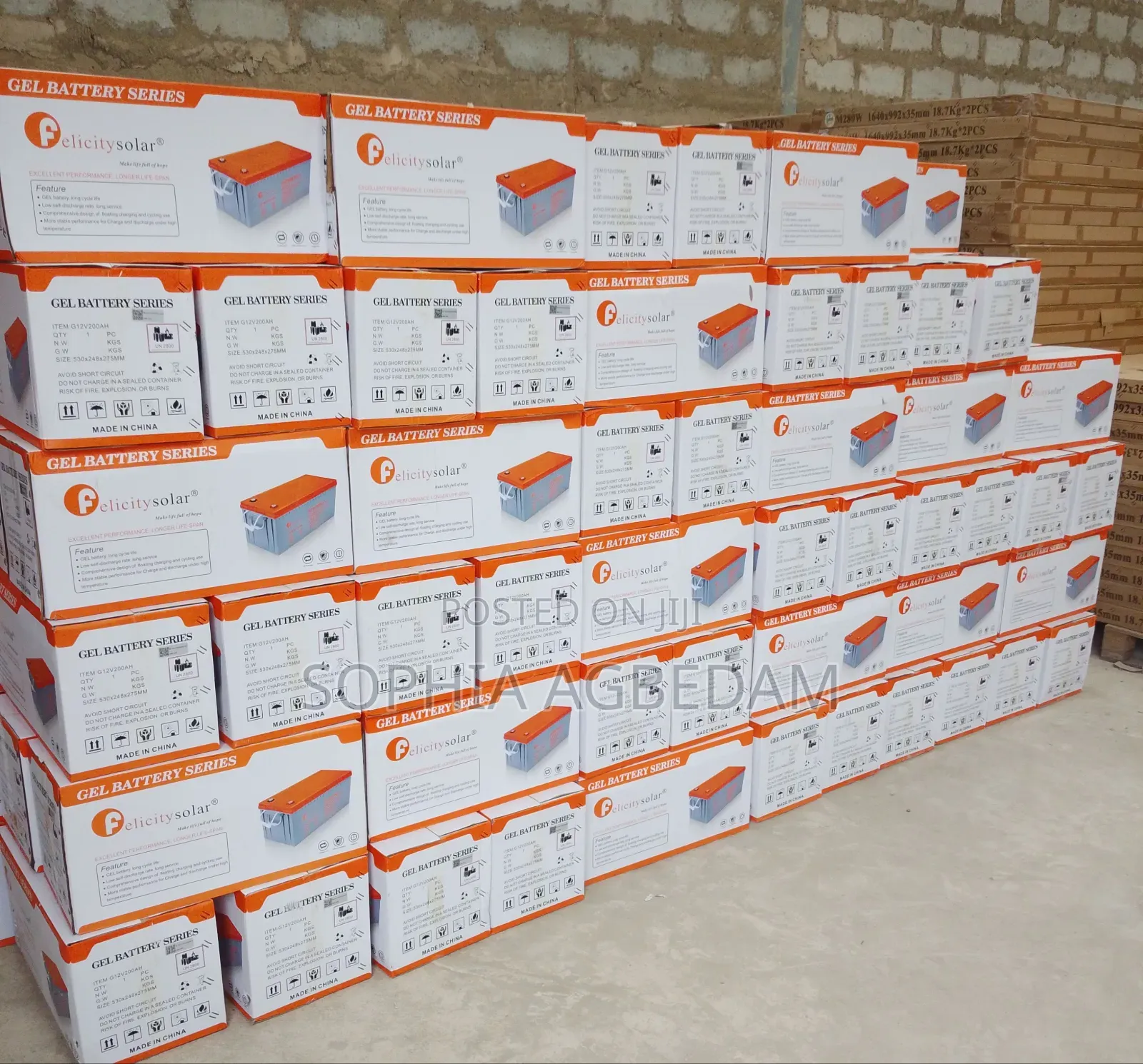 Felicity Solar Gel Batteries 200ah Available In Stock