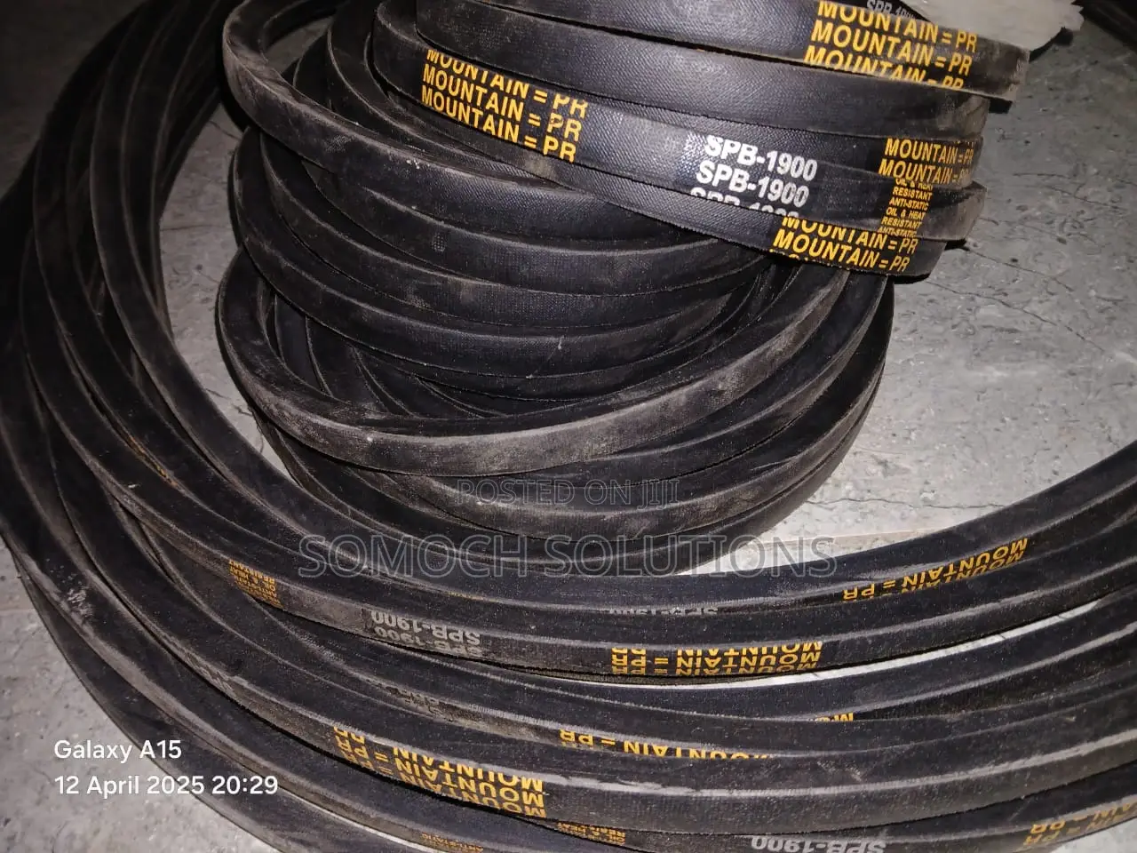 Industrial v Belts SPB 1900 SPC 3150, D 217, a 105, B210