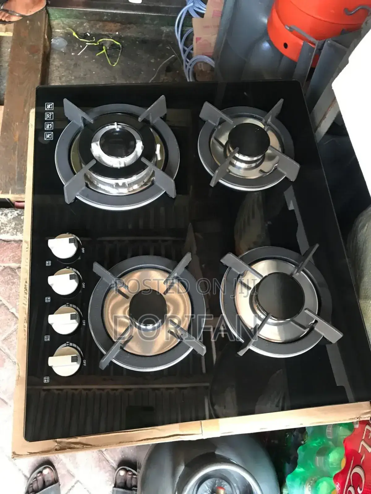 4burner Built-in Glass Stove
