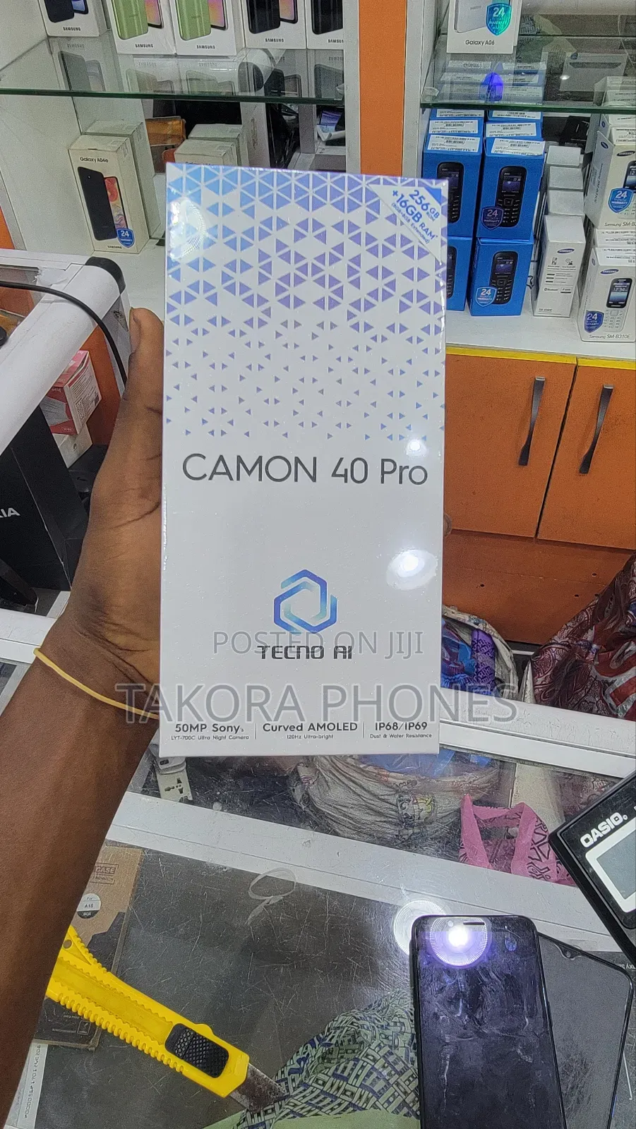 New Tecno Camon 40 Pro 4G 256 GB Black