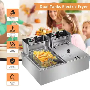 14litre Electric Dual Deep Fryer 7lt Each