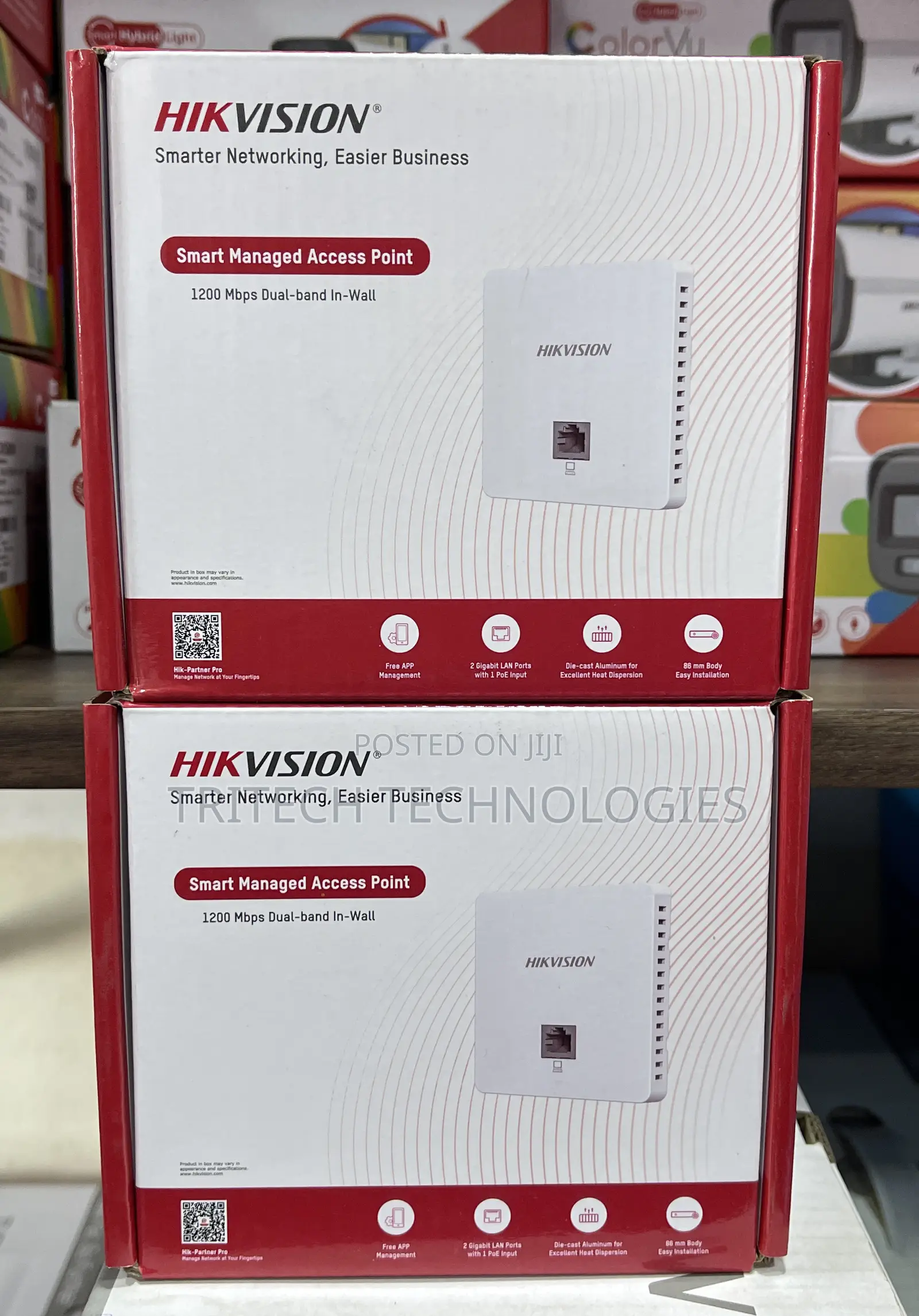 Hikvision in-Wall Access Point Wi-Fi 5 1200m Ds-3wap521-Si