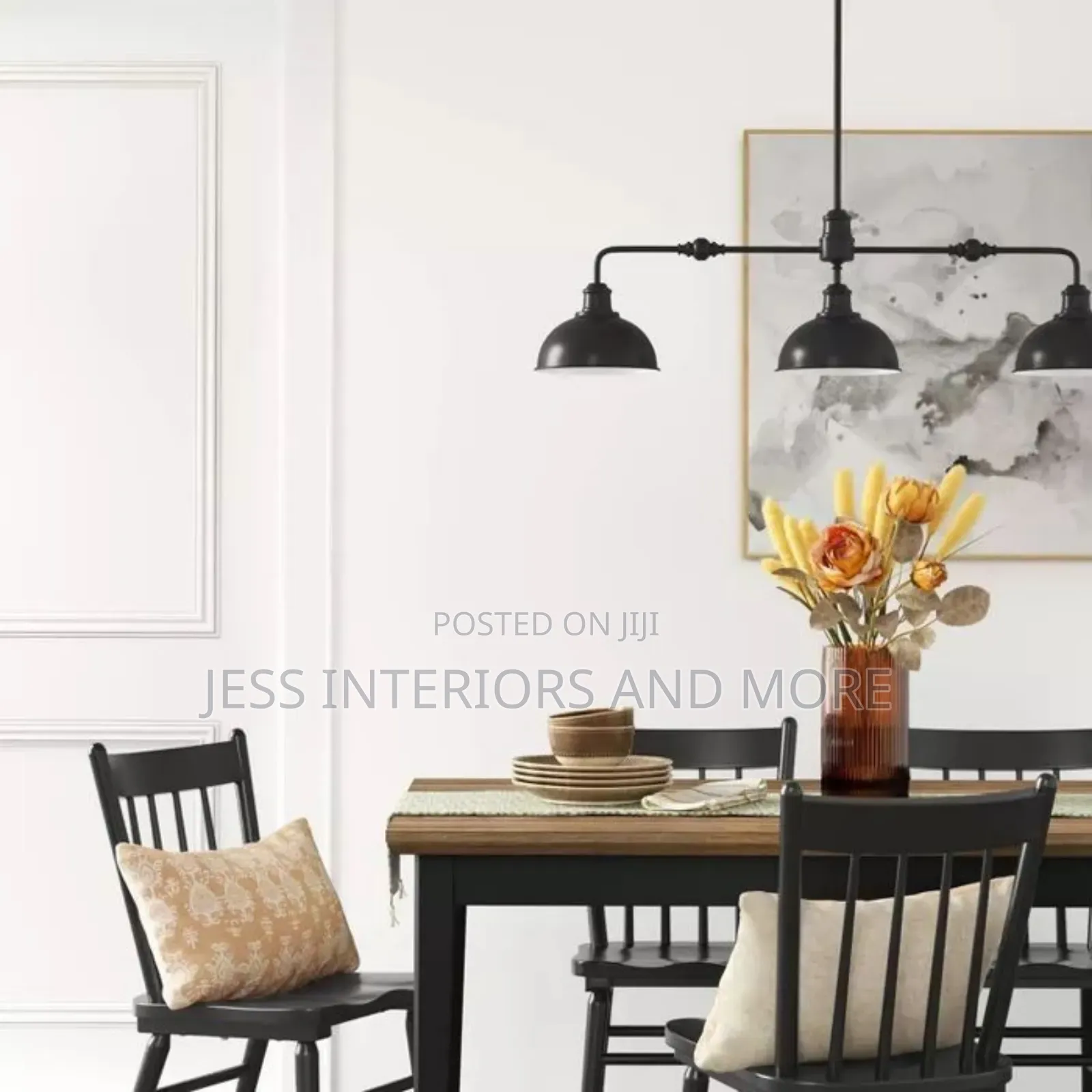 3-Light Drop Chandelier