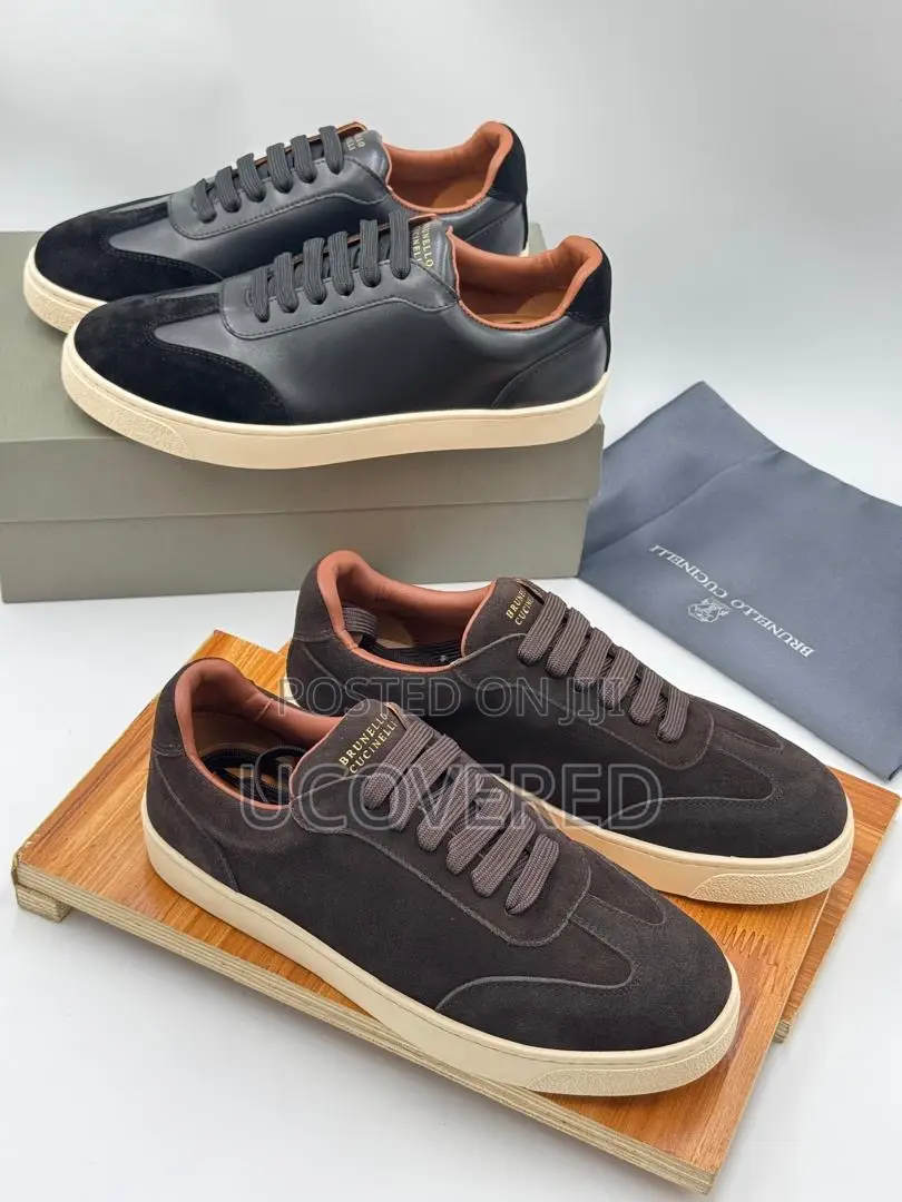 Brunello Cucinelli Suede Laced Sneakers
