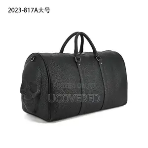 Skull Real Leather Duffel Bag
