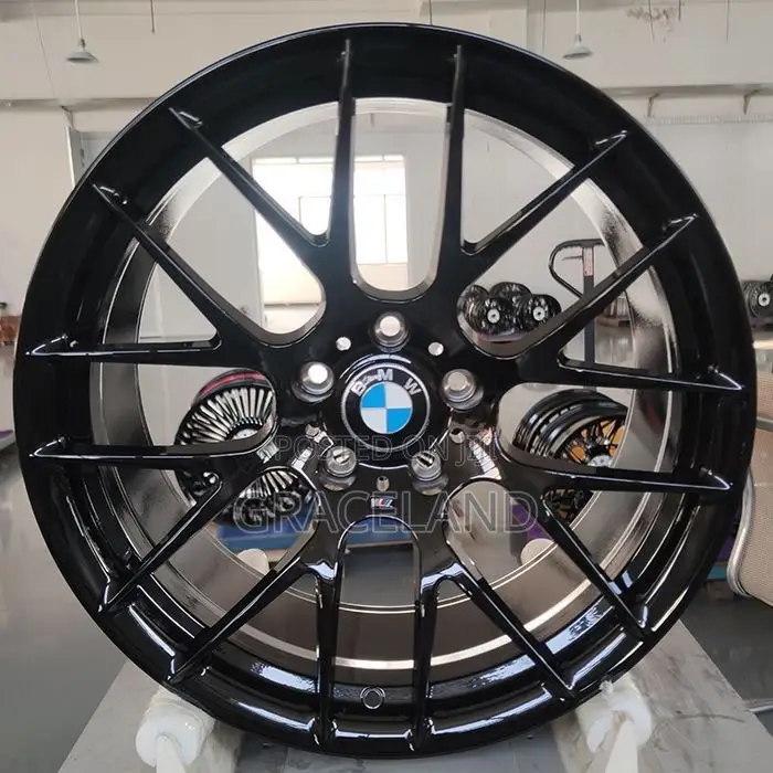 This Is Original Alloy Rims 4 Set for BMW Black Rims Chromed