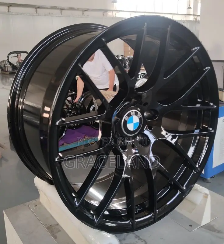 This Is Original Alloy Rims 4 Set for BMW Black Rims Chromed
