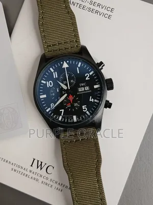 Iwc Top Gun Chronograph Watch With Battery Powered