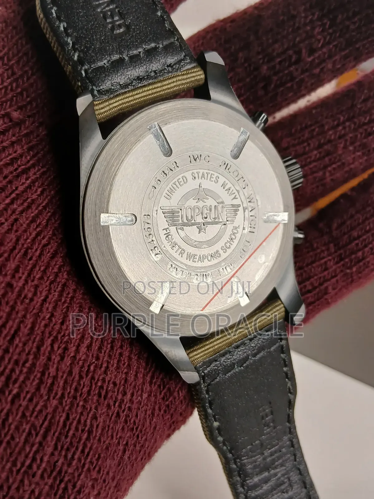 Iwc Top Gun Chronograph Watch With Battery Powered
