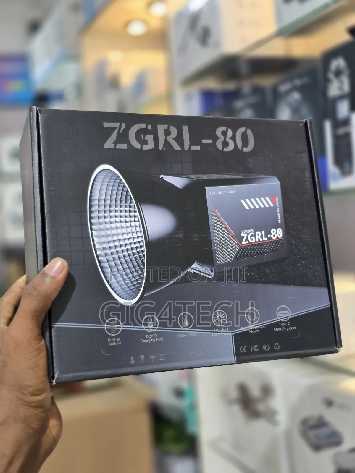 Zgrl80 Battery Powered Photo And Video Light