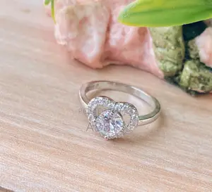 Romantic Heart Shaped Promise Ring