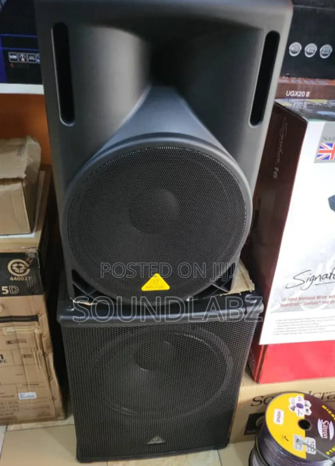 Behringer Eurolive Mid And Bass Active Speakers (1pair Each)