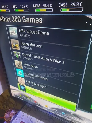 Microsoft Xbox360 Slim With Many Games From Home