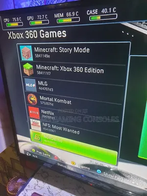 Microsoft Xbox360 Slim With Many Games From Home