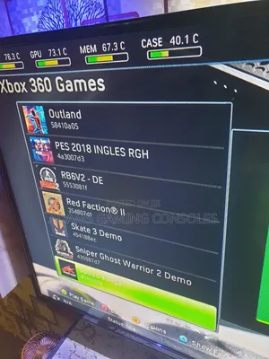 Microsoft Xbox360 Slim With Many Games From Home
