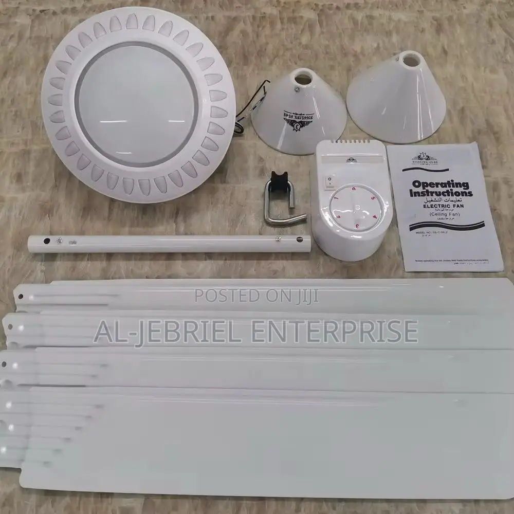Long Blade Ceiling Fan With Led Light