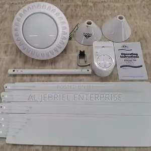 Long Blade Ceiling Fan With Led Light