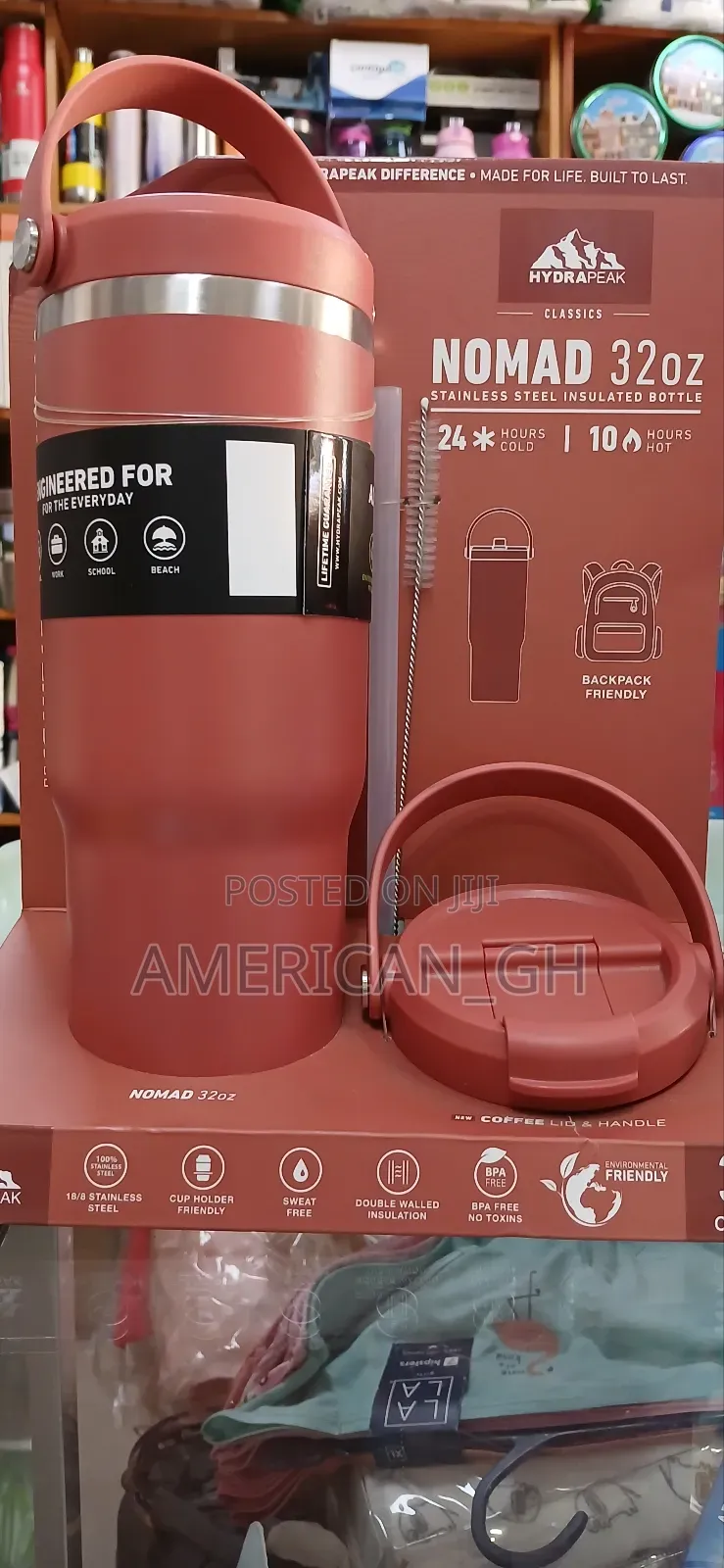 Hydrapeak Insulated Tumbler, 887ml, 10hrs Hot