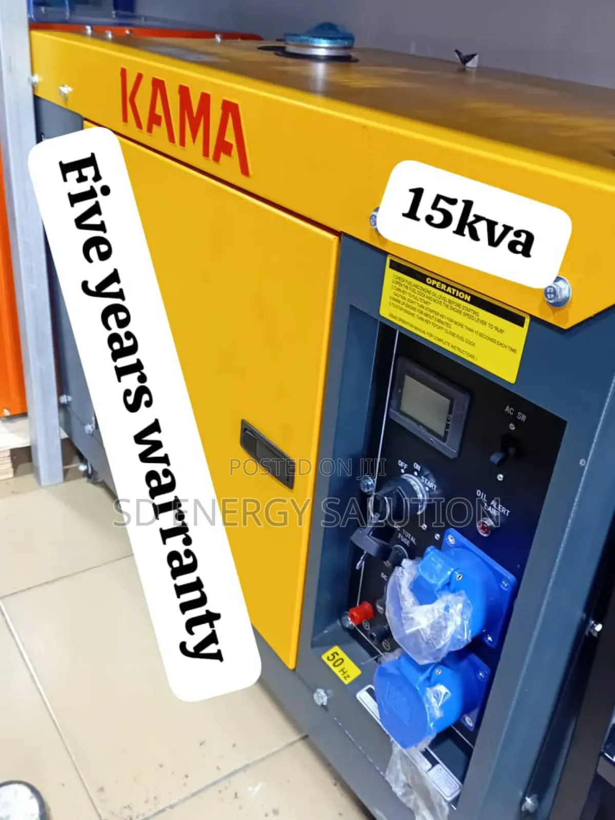 Durable Power 15kva 16500watt Diesel Kama Generator