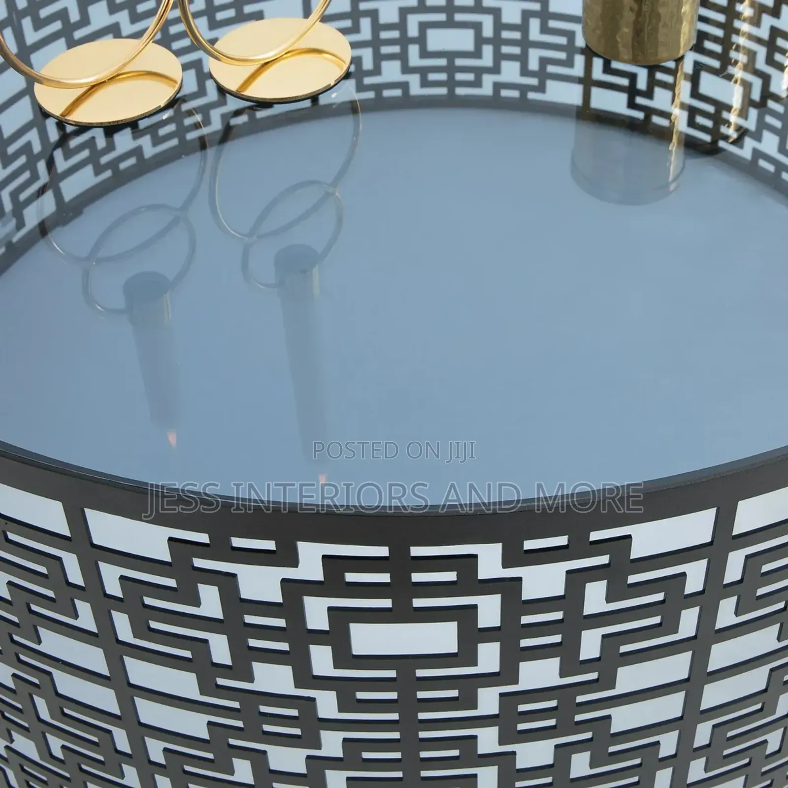 Glass Top Center Table (Motifs)