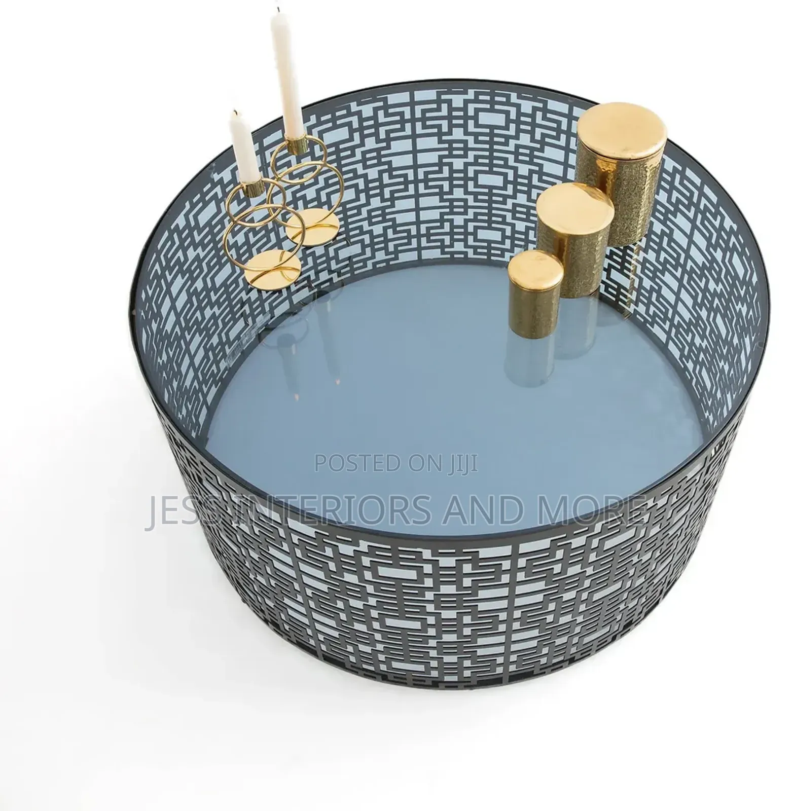 Glass Top Center Table (Motifs)