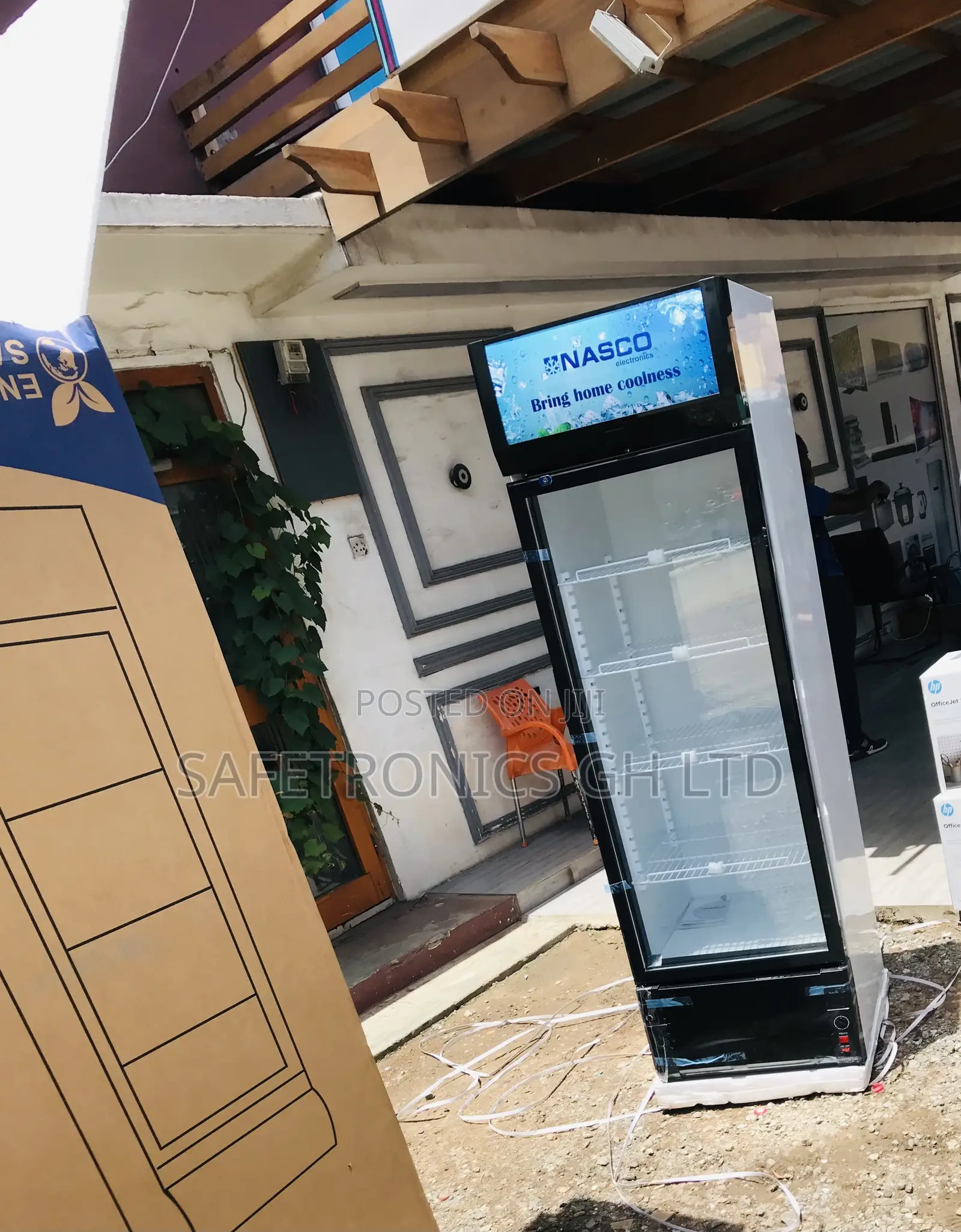Lockable Singledoor Glass Display Nas-Fl400 Fast Fridge