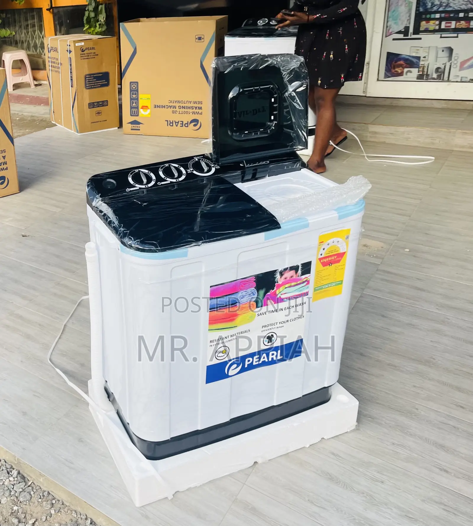 Premium Unique Pearl 7kg Semi-Automatic Washing Machine.