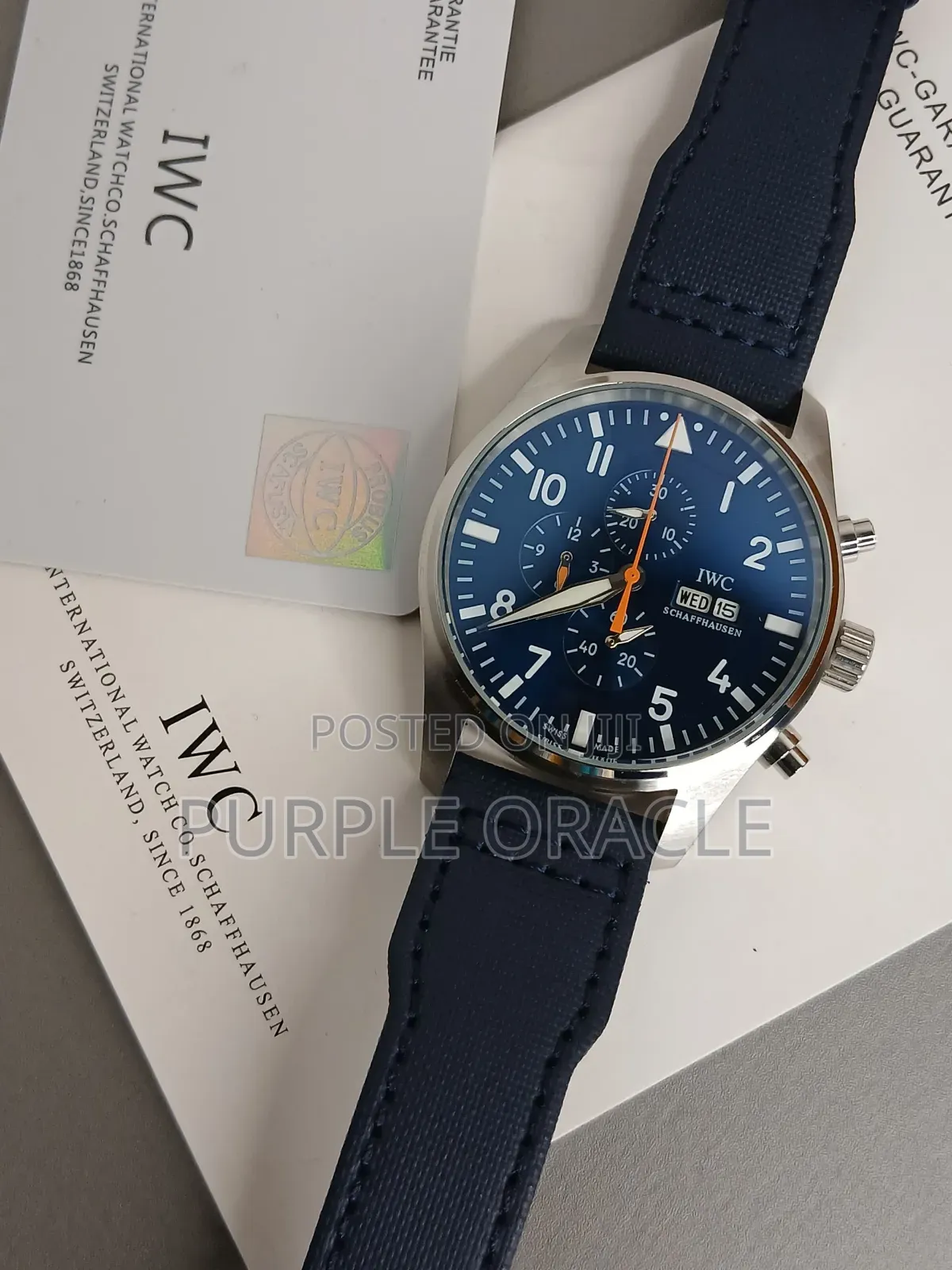 Iwc Le Petit Prince Pilot Chronograph Watch