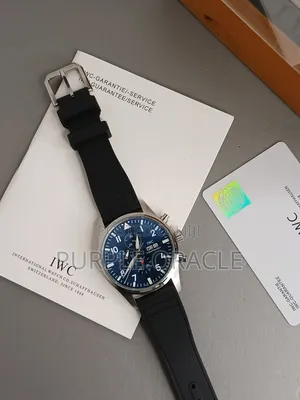 Iwc Pilot Diver Chronograph Watch With Silicone Strap